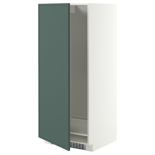 METOD Armoire pour réfrig./congélateur, blanc/Aspudden gris-vert foncé, 60x60x140 cm