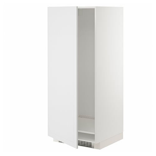 Armoire de cuisine blanche METOD. Design élégant, moderne et rectangulaire. Une étagère réglable, deux portes.