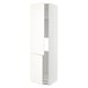 Un meuble de cuisine METOD blanc avec deux étagères réglables et un design moderne et épuré.