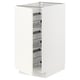 Armoire de cuisine METOD blanche avec grilles.