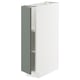 Armoire ikea METOD blanche, porte gris-vert, moderne.