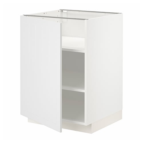Armoire de cuisine METOD : blanche, porte pliante simple.