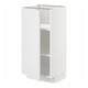 Armoire de cuisine METOD blanche, de forme rectangulaire, une étagère réglable.