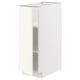 Armoire de cuisine METOD blanche. Conception carrée à une seule porte. Style moderne et minimaliste. Étagères réglables.