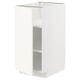 Armoire de cuisine METOD blanche avec étagères réglables.