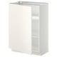 Armoire METOD blanche, design épuré, grande porte, étagère réglable.
