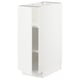 Meuble de cuisine METOD en blanc, de forme rectangulaire avec étagère unique, design moderne.