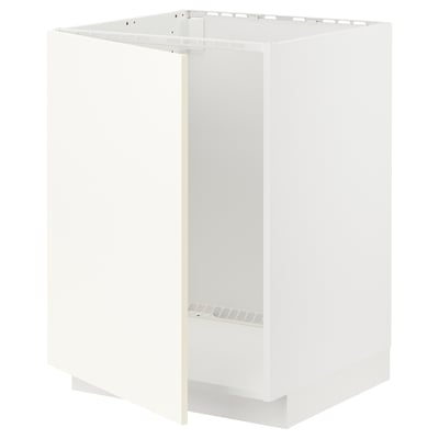 Armoire de cuisine METOD blanche, rectangulaire, design minimaliste, panneau de particules robuste.