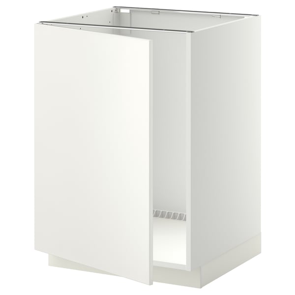 Un meuble de cuisine METOD blanc au design moderne et aux lignes épurées.