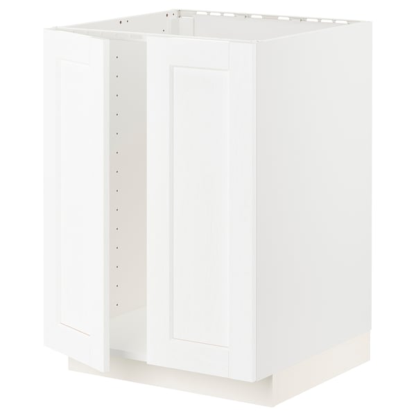 Meuble de cuisine blanc METOD, rectangulaire avec bords droits.