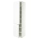 METOD Élément haut tablettes/2portes, blanc/VOXTORP blanc mat poignée verticale, 60x60x220 cm