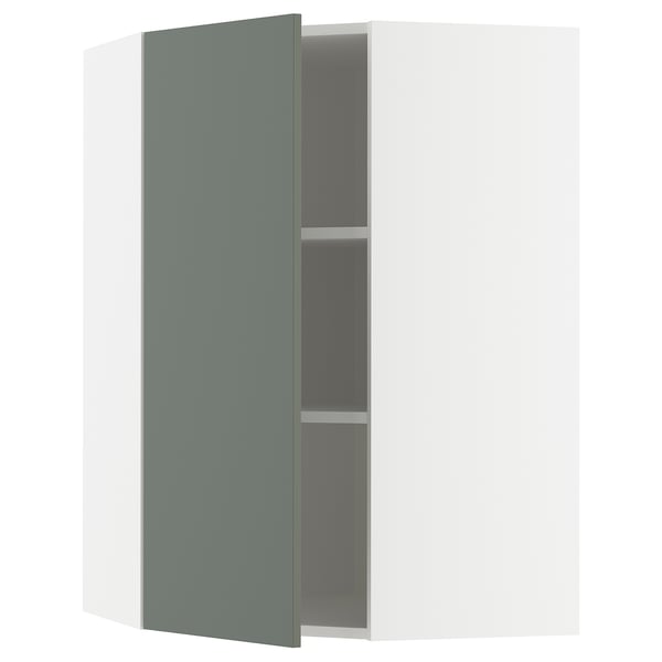 Meuble de cuisine METOD avec porte gris-vert, finition mate, forme carrée, design moderne.
