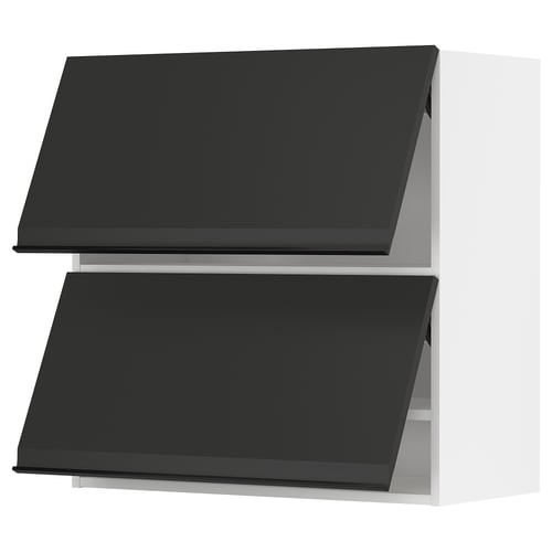 Armoires de cuisine modernes noires mates aux lignes épurées.
