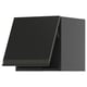 Ensemble d’armoires de cuisine ikea METOD noir moderne, finition mate élégante, forme rectangulaire élégante.