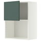 METOD Élément mural pour micro-ondes, blanc/Aspudden gris-vert foncé, 60x80 cm
