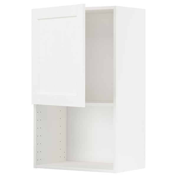 Armoire de cuisine METOD blanche, élégante et moderne avec étagère réglable.