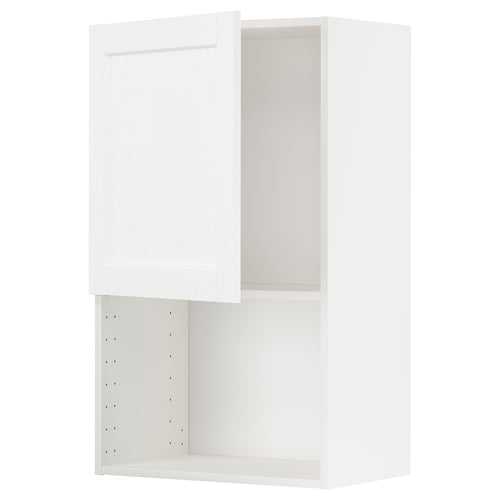 Armoire de cuisine METOD blanche, élégante et moderne avec étagère réglable.