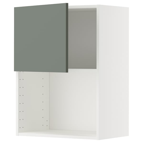 Armoire blanche avec porte verte, carrée, design minimaliste.