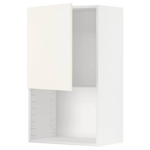 Unité murale de cuisine METOD blanche avec étagère réglable, design moderne et simple.