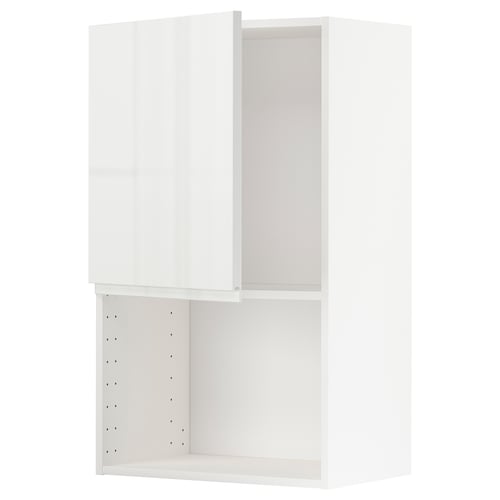 Armoire de cuisine moderne blanche brillante METOD.
