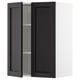 Armoire de cuisine moderne en bois gris foncé avec étagère réglable, option de porte gauche ou droite.