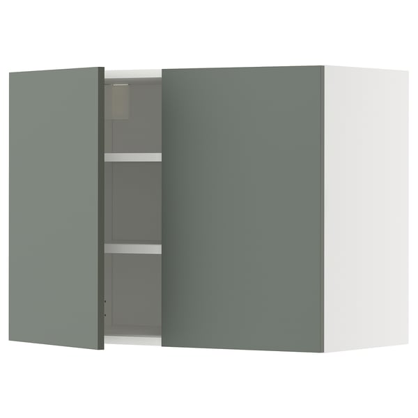 Armoire murale METOD, porte sarcelle, design moderne, étagère réglable.