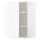 Armoire murale METOD, blanc brillant, design moderne, 3 étagères réglables.