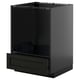 Armoire de cuisine METOD noire avec un tiroir, design moderne.