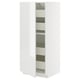 Armoire de cuisine METOD blanc brillant avec tiroirs.