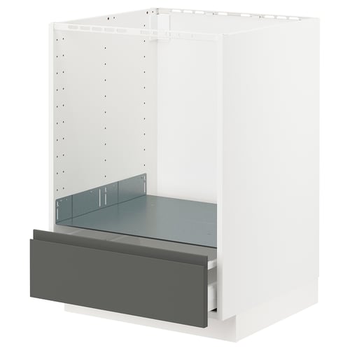 Unité de cuisine Ikea METOD, boîte grise avec tiroir unique, design moderne. .
