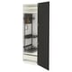 Armoire de cuisine METOD, noire, moderne, étagères réglables, tiroir lisse, design élégant.