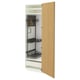 Armoire en bois METOD avec étagères et tiroirs réglables.