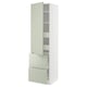 Armoire de cuisine en bois vert METOD avec rangement vertical
