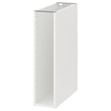 Armoire de cuisine ikea METOD blanche, rectangulaire avec trous d’étagère réglables.