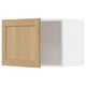Armoire de cuisine moderne : bois blanc et clair, carré, design à panneaux plats.