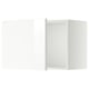 Unité de cuisine moderne blanche : ikea METOD avec portes brillantes.