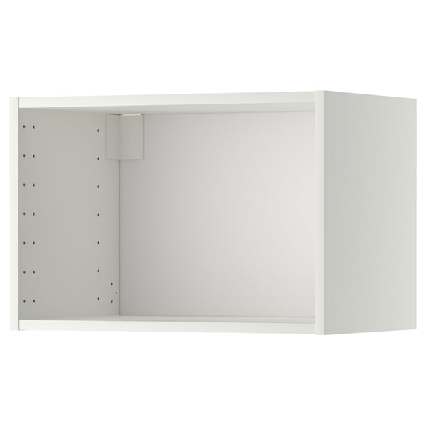 Armoire murale METOD blanche, rectangulaire, moderne, en panneaux de particules de mélamine, dos pré-percé.