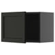 Meuble mural gris foncé du système de cuisine IKEA METOD, de forme rectangulaire avec des bords biseautés, fait partie de la série lerhyttan.