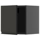 Armoire de cuisine noire moderne, forme rectangulaire, design élégant, partie intégrante du système METOD.