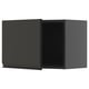 Armoire de cuisine noire moderne METOD, finition mate élégante, forme rectangulaire, design minimaliste.