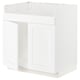 Un meuble de cuisine METOD blanc au design classique, avec des surfaces lisses et une construction robuste.