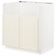 Armoire de cuisine blanche - METOD, bodbyn blanc cassé, forme carrée.