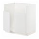 Armoire de cuisine METOD blanche, rectangulaire, design simple.