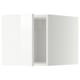 Armoire de cuisine blanche moderne d’ikea en finition brillante avec un design élégant.