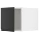 Armoire de cuisine moderne noire avec poignée au design minimaliste.