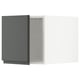 Armoire de cuisine METOD en gris foncé avec charnières à fermeture amortie, design moderne et minimaliste.