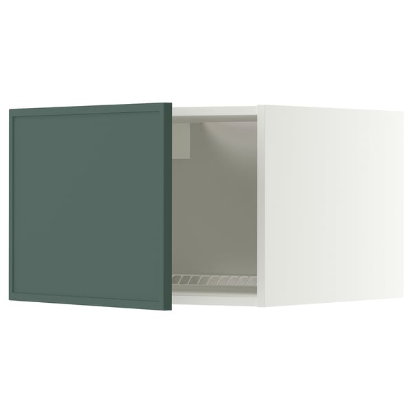 METOD Surmeuble réfr/cong, blanc/Aspudden gris-vert foncé, 60x40 cm