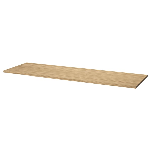 Table de bureau MITZZON. Chêne clair. Rectangulaire, plat. Surface facile à nettoyer.