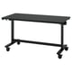 MITTZON : table de conférence réglable noire avec roulettes et fonction pliable.