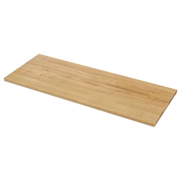 Plan de travail en bois MÖLLEKULLA, marron clair, rectangulaire, design en planches.